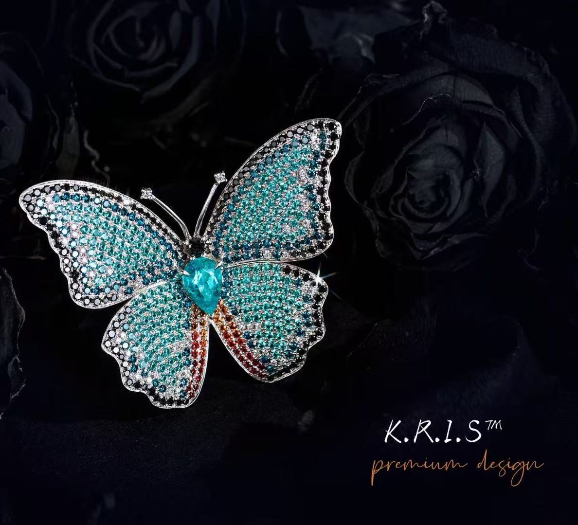 Midnight Butterfly Brooch